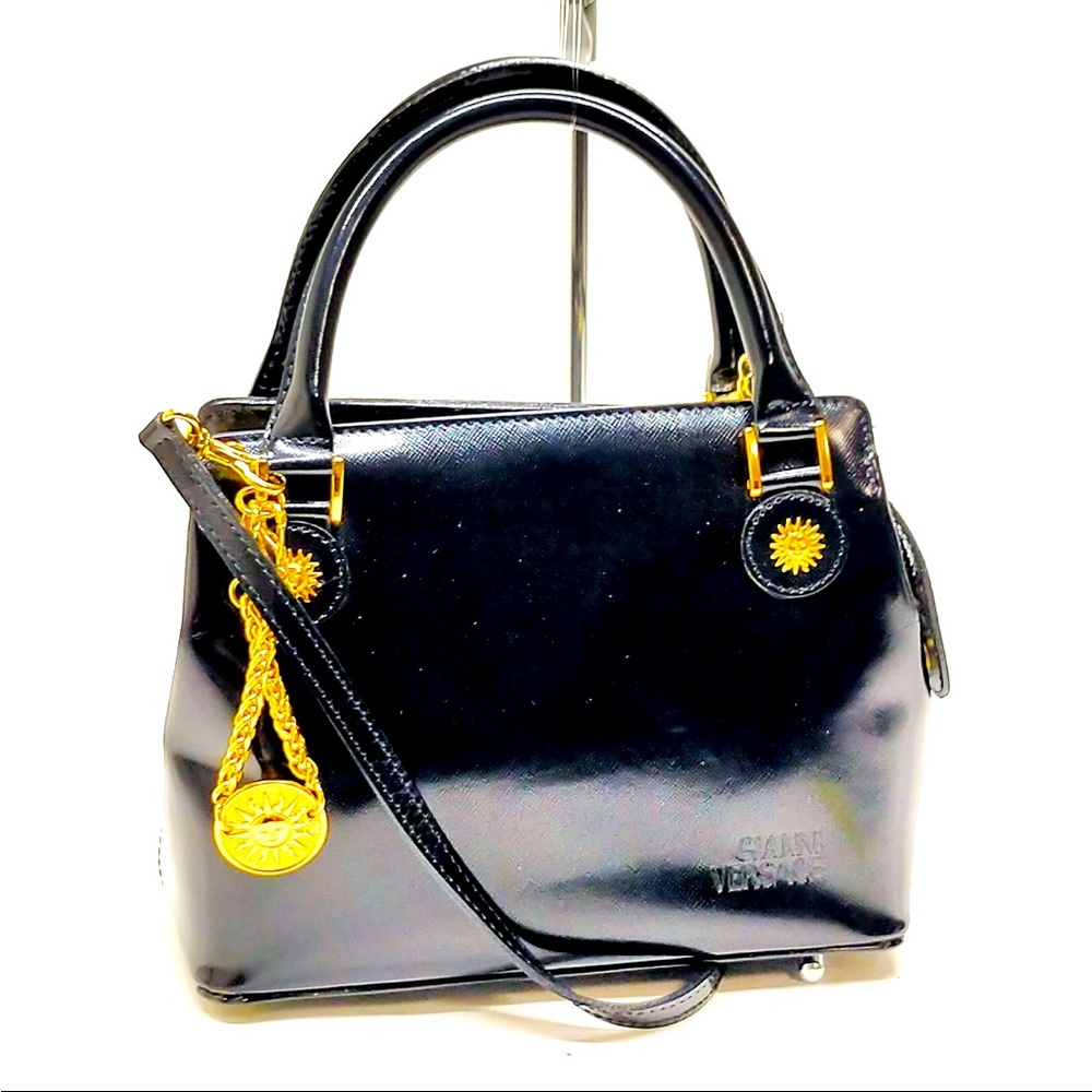 Gianni Versace Medusa Hand Bag Enamel